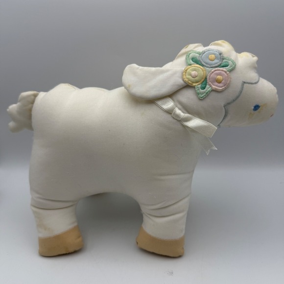 House of Hatten Peggy Jo‎ Ackley Lamb Sheep Stuffed Animal Plush Toy Cream Baby - Picture 1 of 6